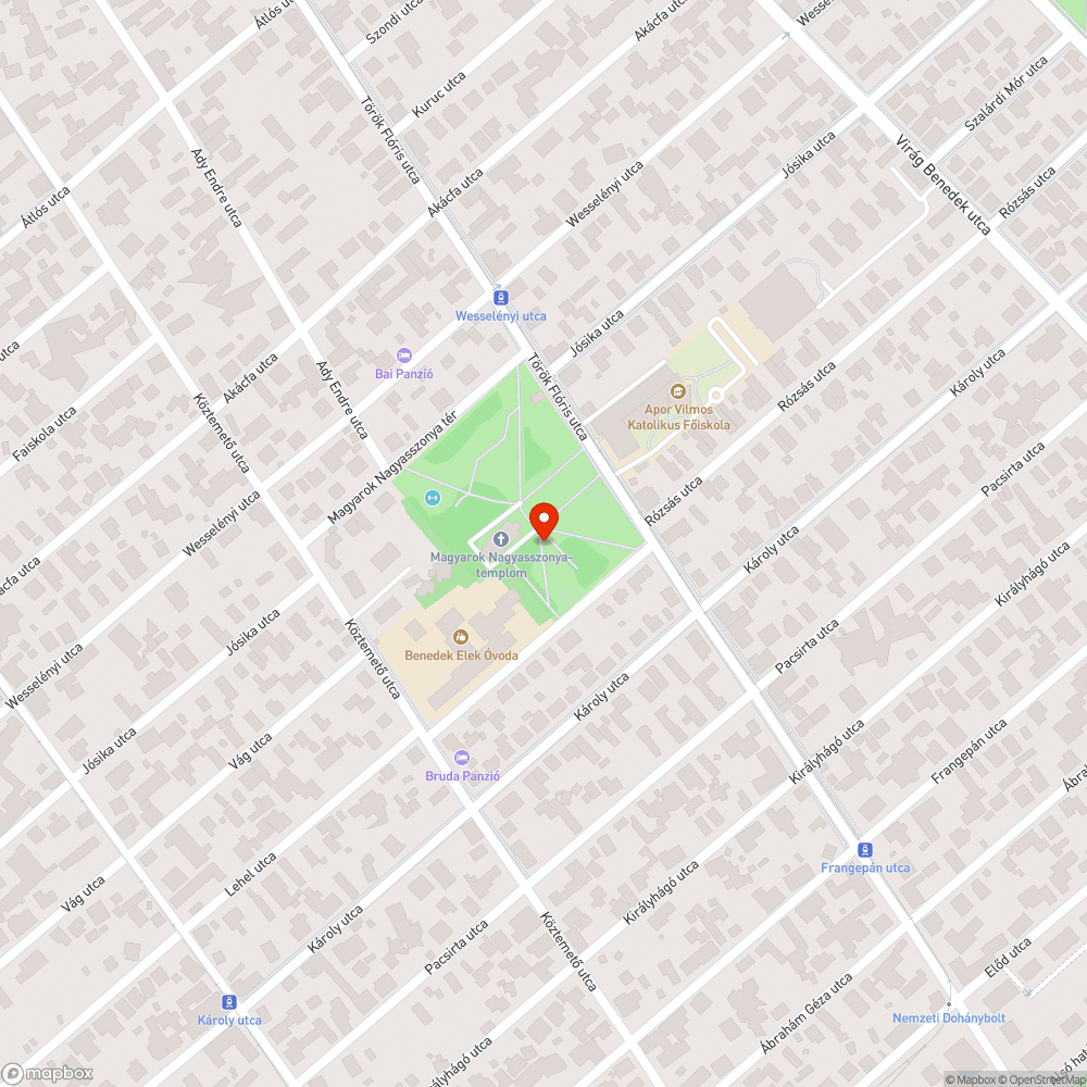 Kidőlt fa bejelentés helye