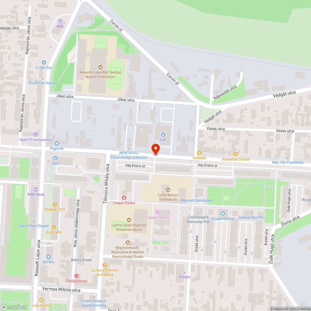 Besüllyedt, felgyűrődőtt kátyú bejelentés helye