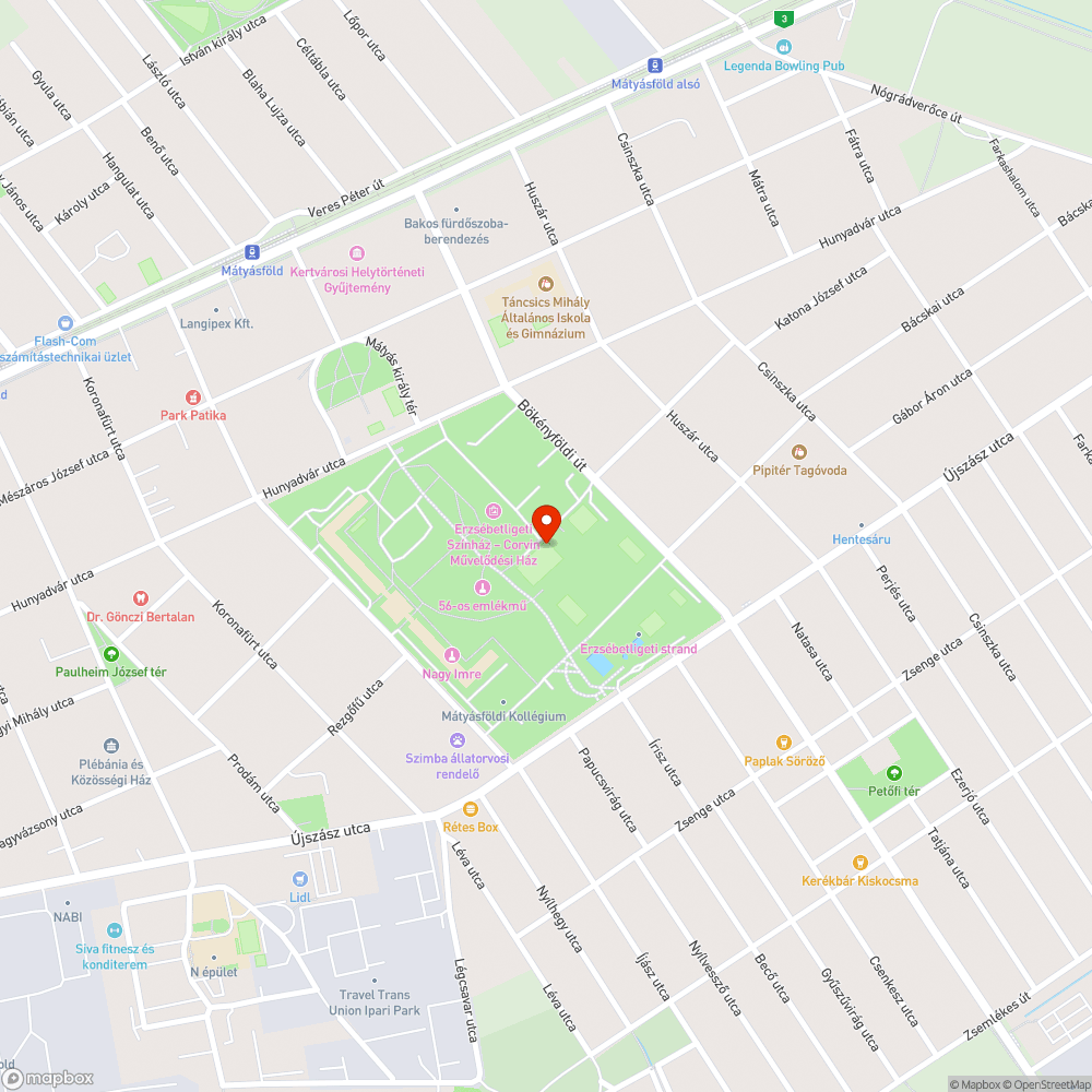 Fedetlen lyuk az MLTC pálya bringatámaszai előtt bejelentés helye