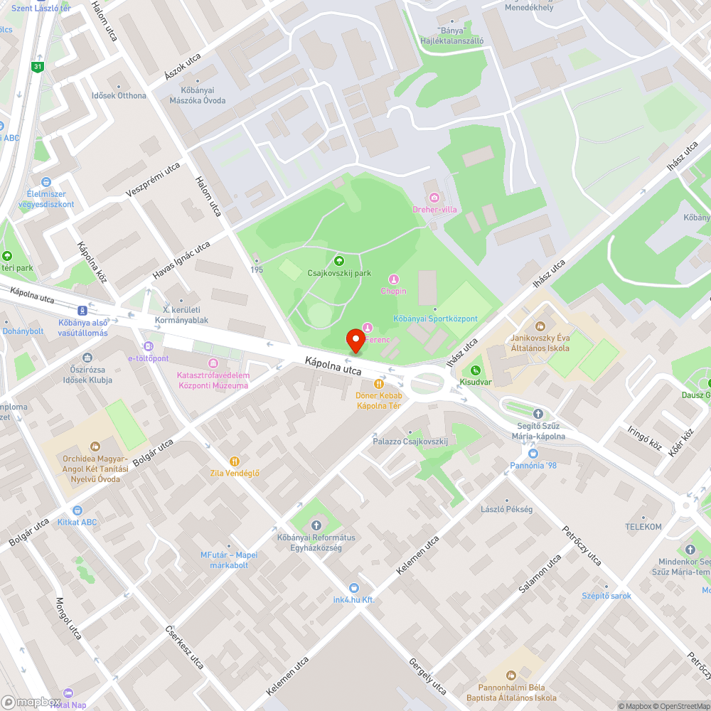 Útburkolati jel hiánya, lekopása bejelentés helye