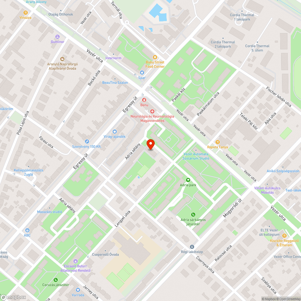 Eldugult vízelvezető bejelentés helye