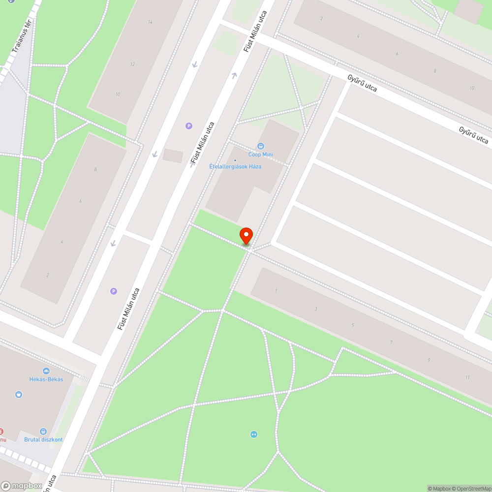 Leszakadt szemetes bejelentés helye