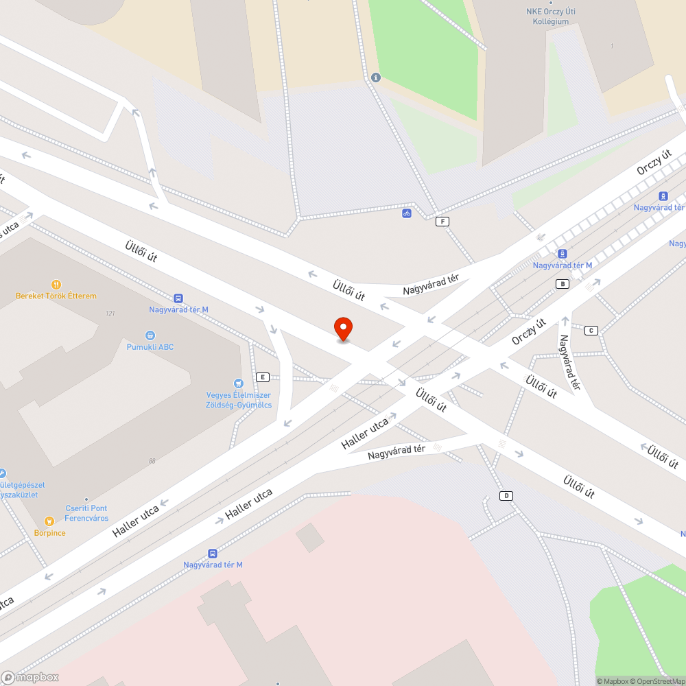 Kátyú bejelentés helye