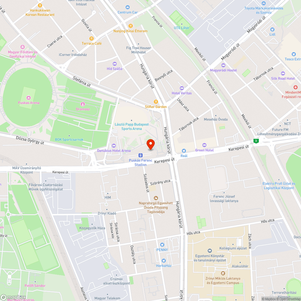 Nem működő, lezárt mozgólépcső bejelentés helye