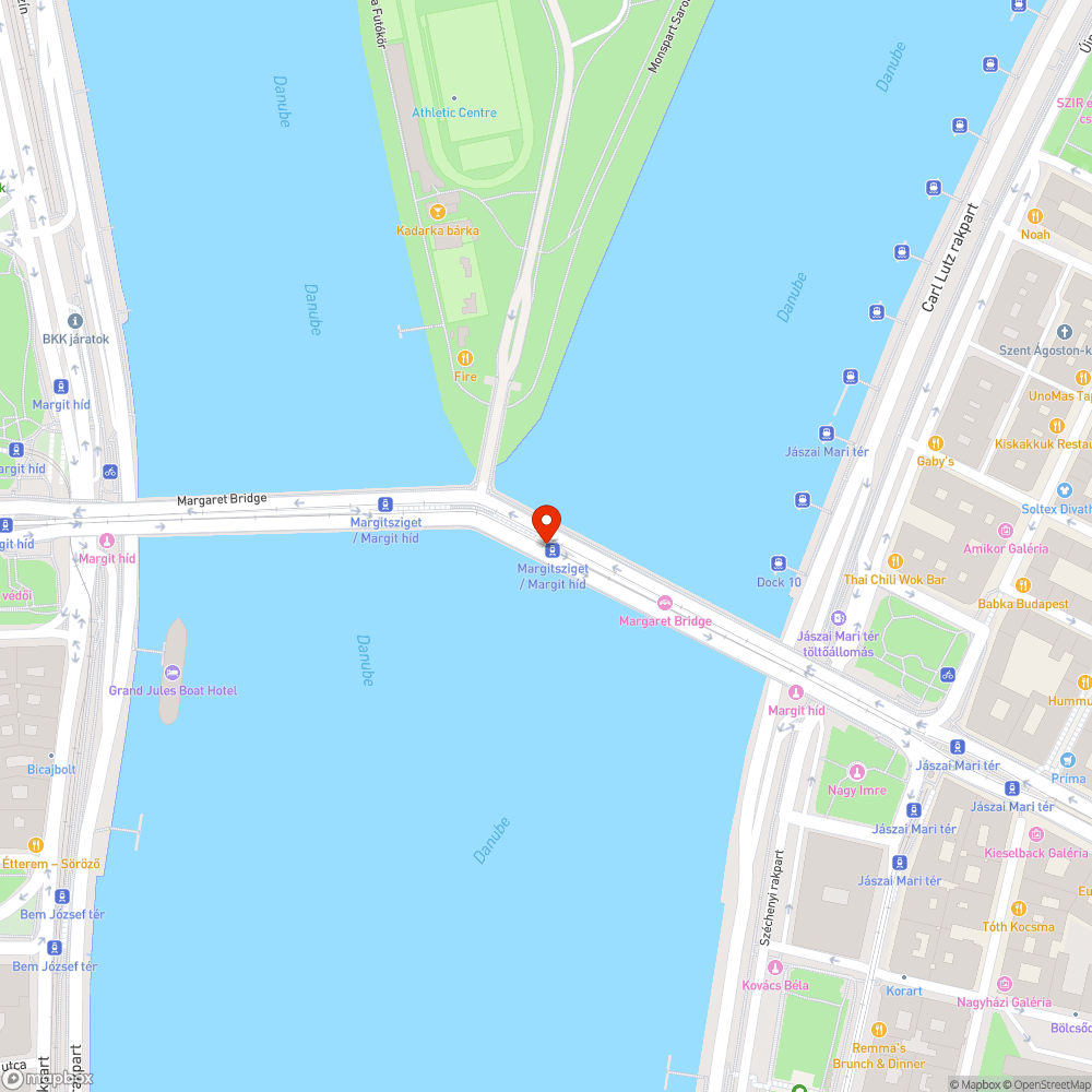 Margit híd bejelentés helye