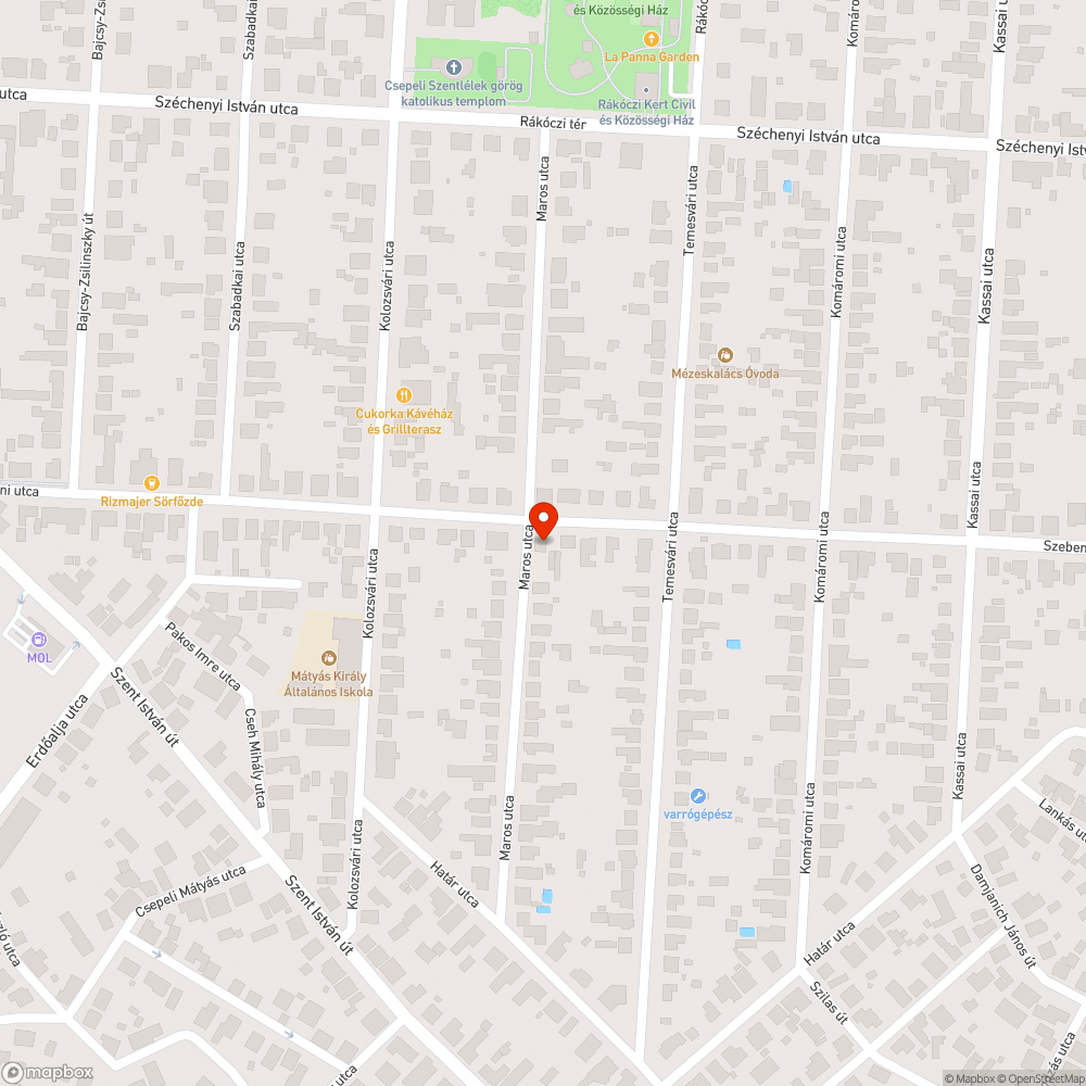 Nem működő közterületi ivókút bejelentés helye