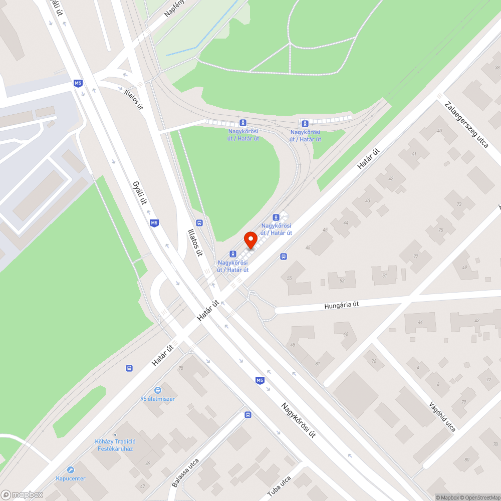 Leromlott állapotú szemetes bejelentés helye