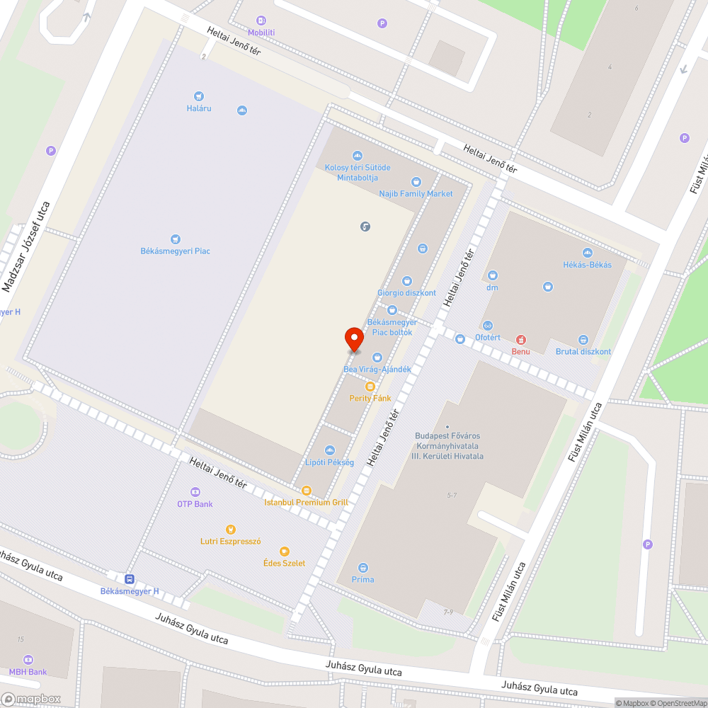 Graffi bejelentés helye