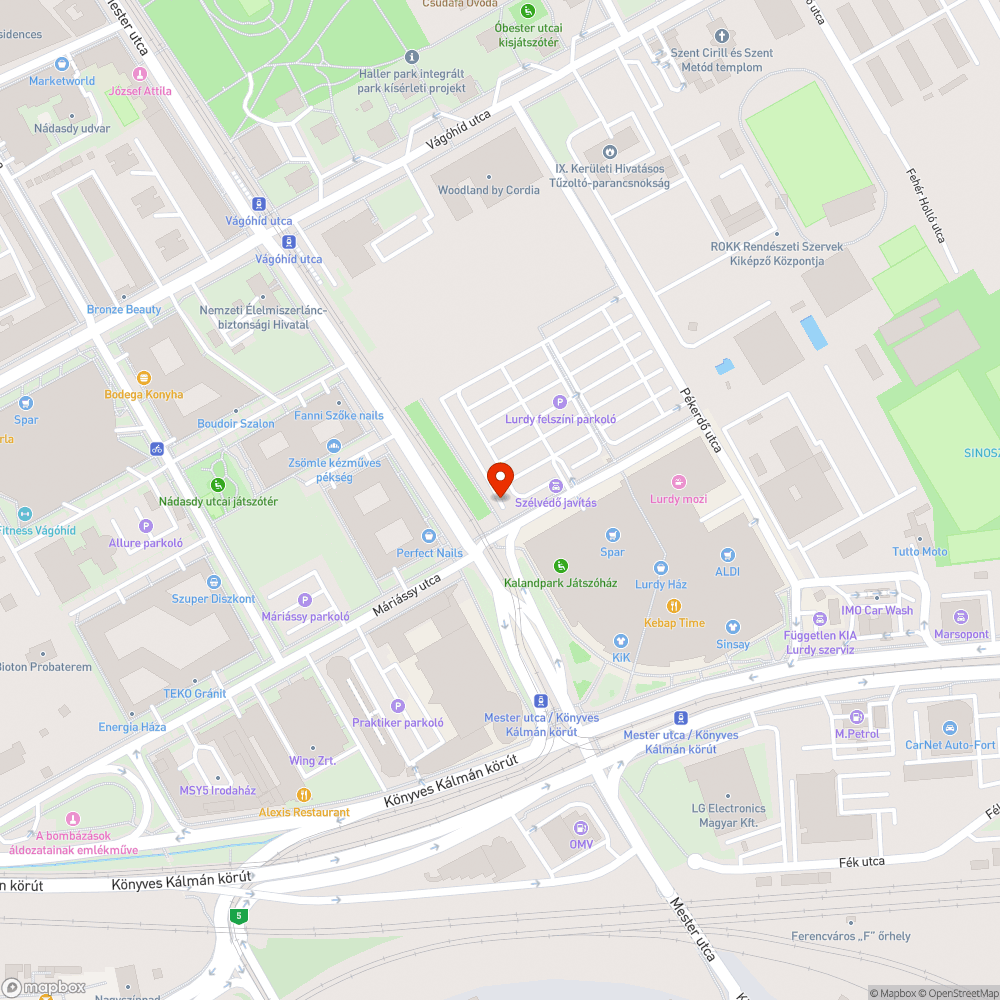 Járdamosás bejelentés helye