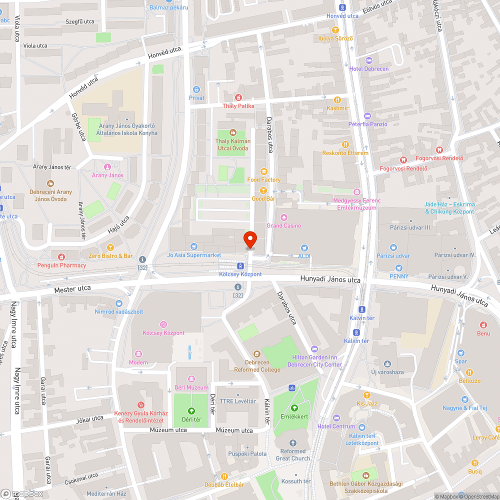 Közműszekrény bejelentés helye