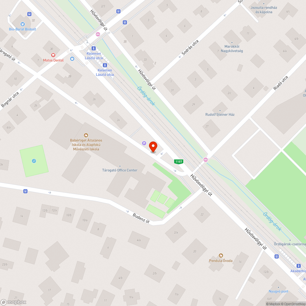 IBS előtt beszakadt járda bejelentés helye