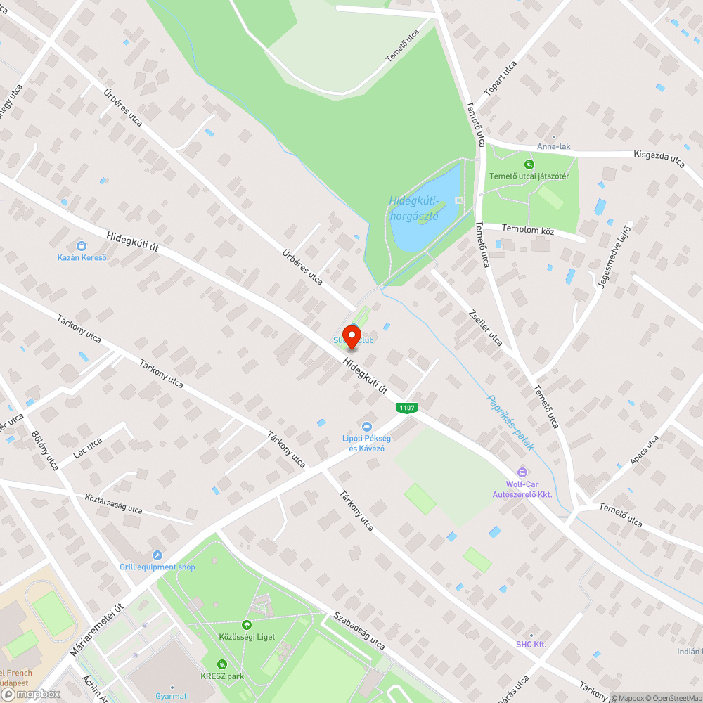 Veszélyes járdaszakasz bejelentés helye