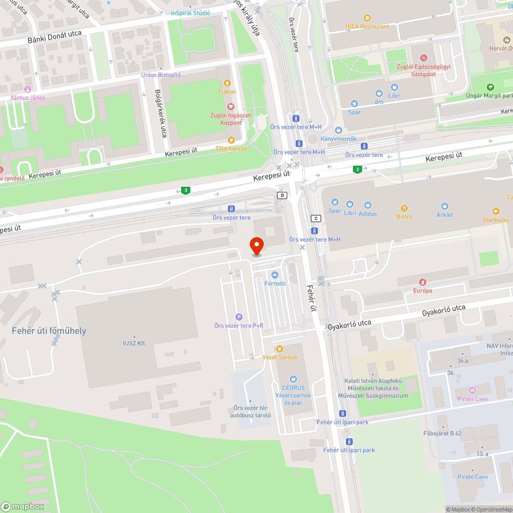 Szemetes, gazos vágány szakasz bejelentés helye