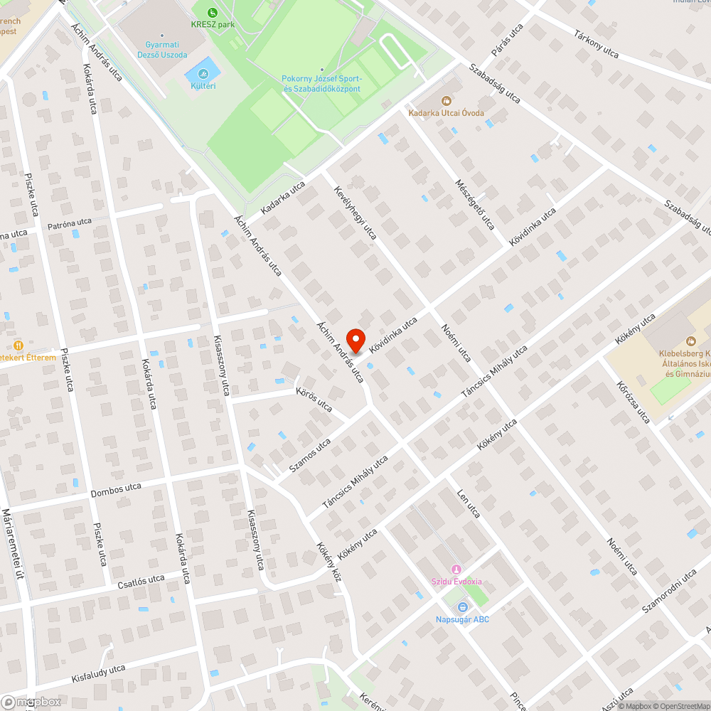 Hatalmas kátyú bejelentés helye