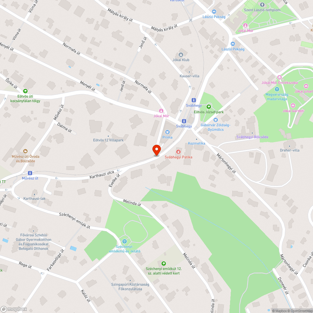 Vegyes szemét az úttesten és a járdán bejelentés helye