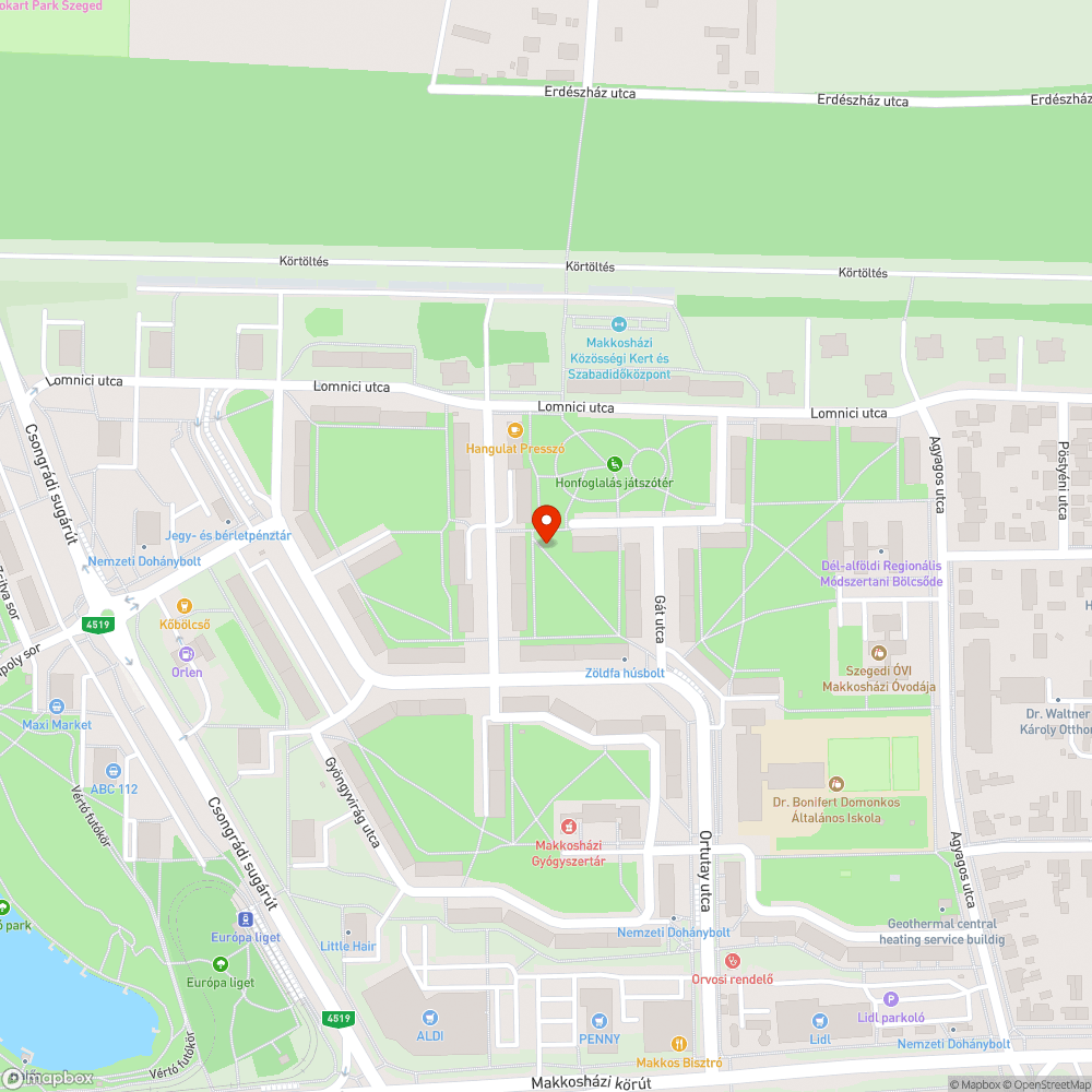 Botlásveszély bejelentés helye