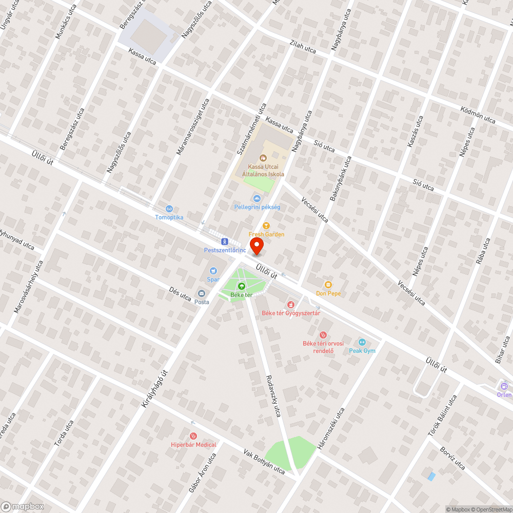 Négy taxi hely? bejelentés helye