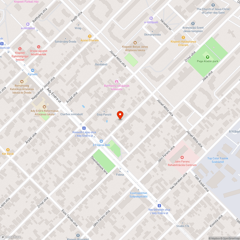 Kiszáradt fa bejelentés helye