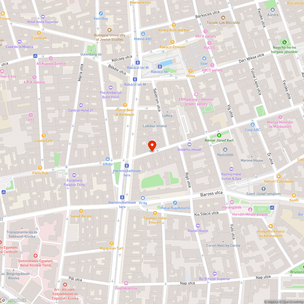 József utca túl keskeny bejelentés helye