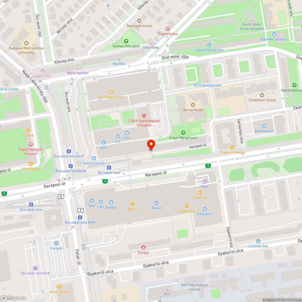 Kidőlt kőbaba bejelentés helye