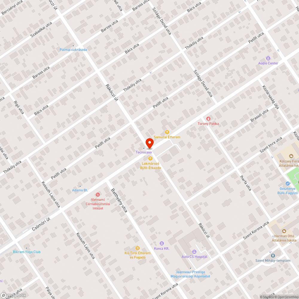 Külön kanyarodó ciklus bejelentés helye