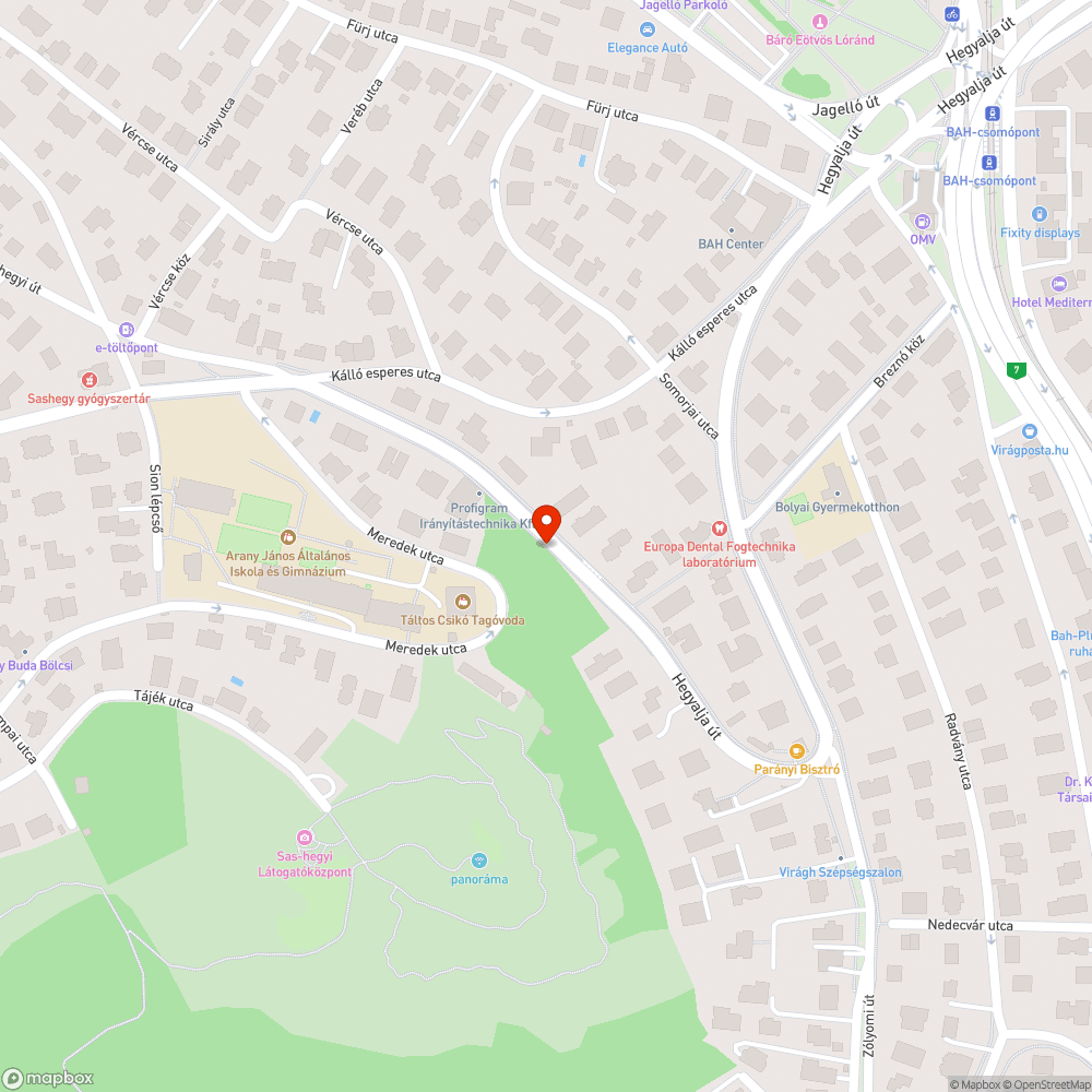 Járhatatlan járda bejelentés helye