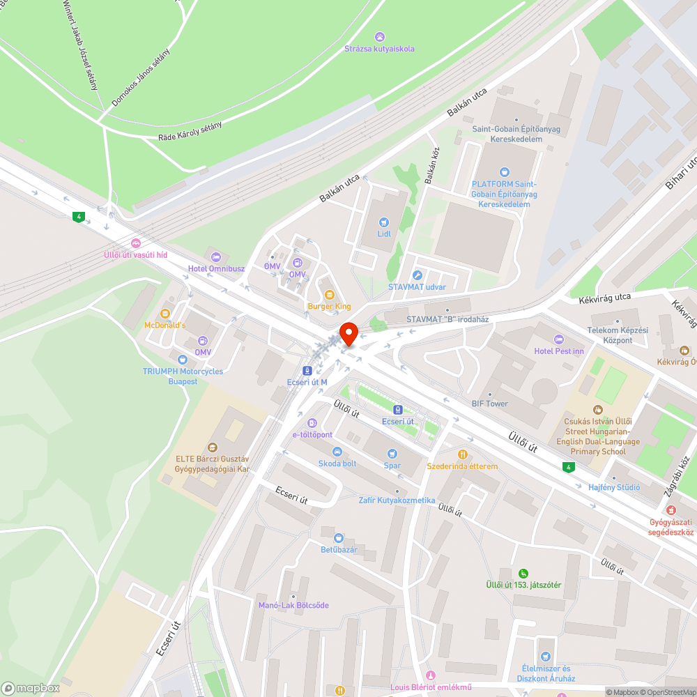 Szemeges, gazos gyalogátkelő szigetek bejelentés helye