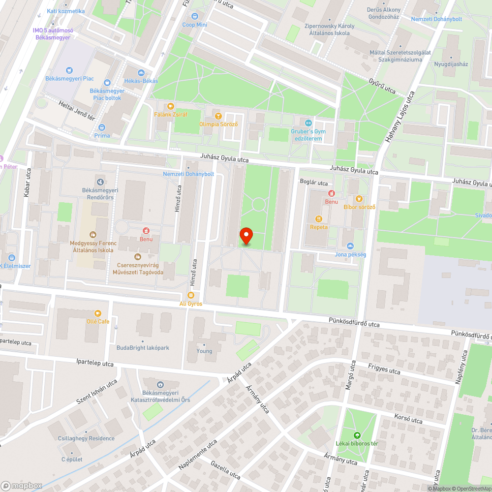 Viharkár bejelentés helye