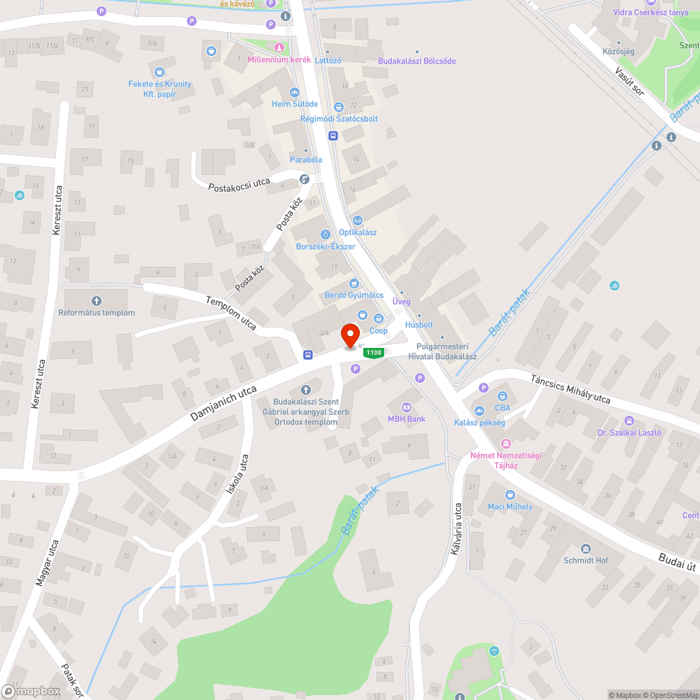 Kidöntött terelőnyíl bejelentés helye