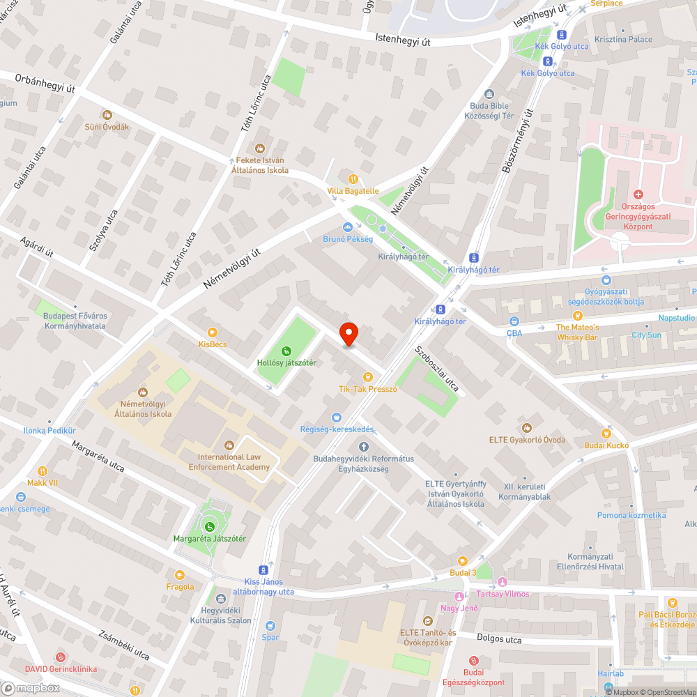 Kidőlt fa bejelentés helye