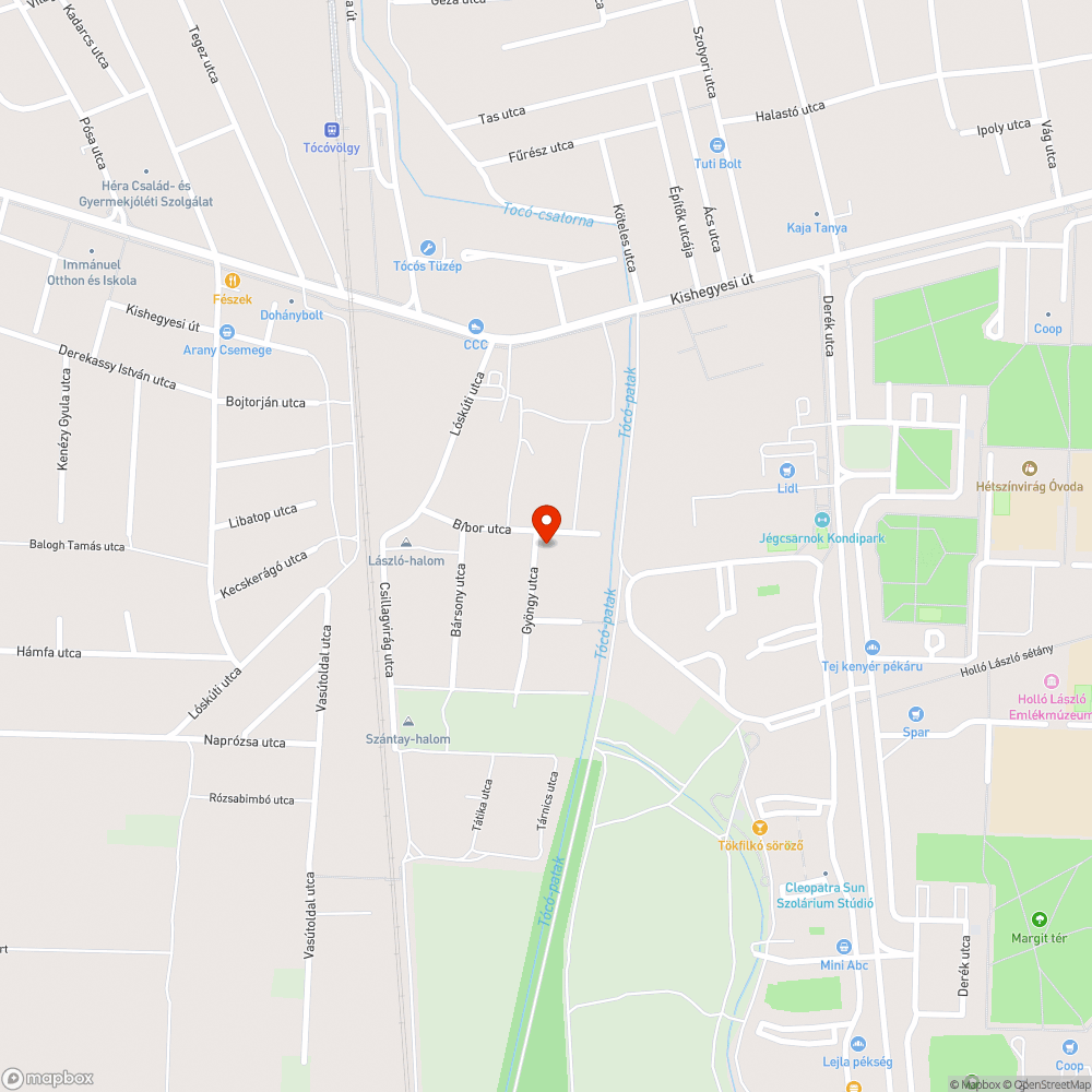 Aszfalt burkolat hiánya bejelentés helye