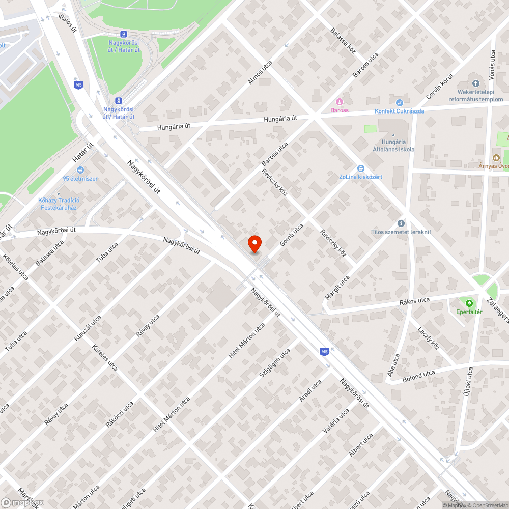 Megsüllyedt aknafedelek bejelentés helye