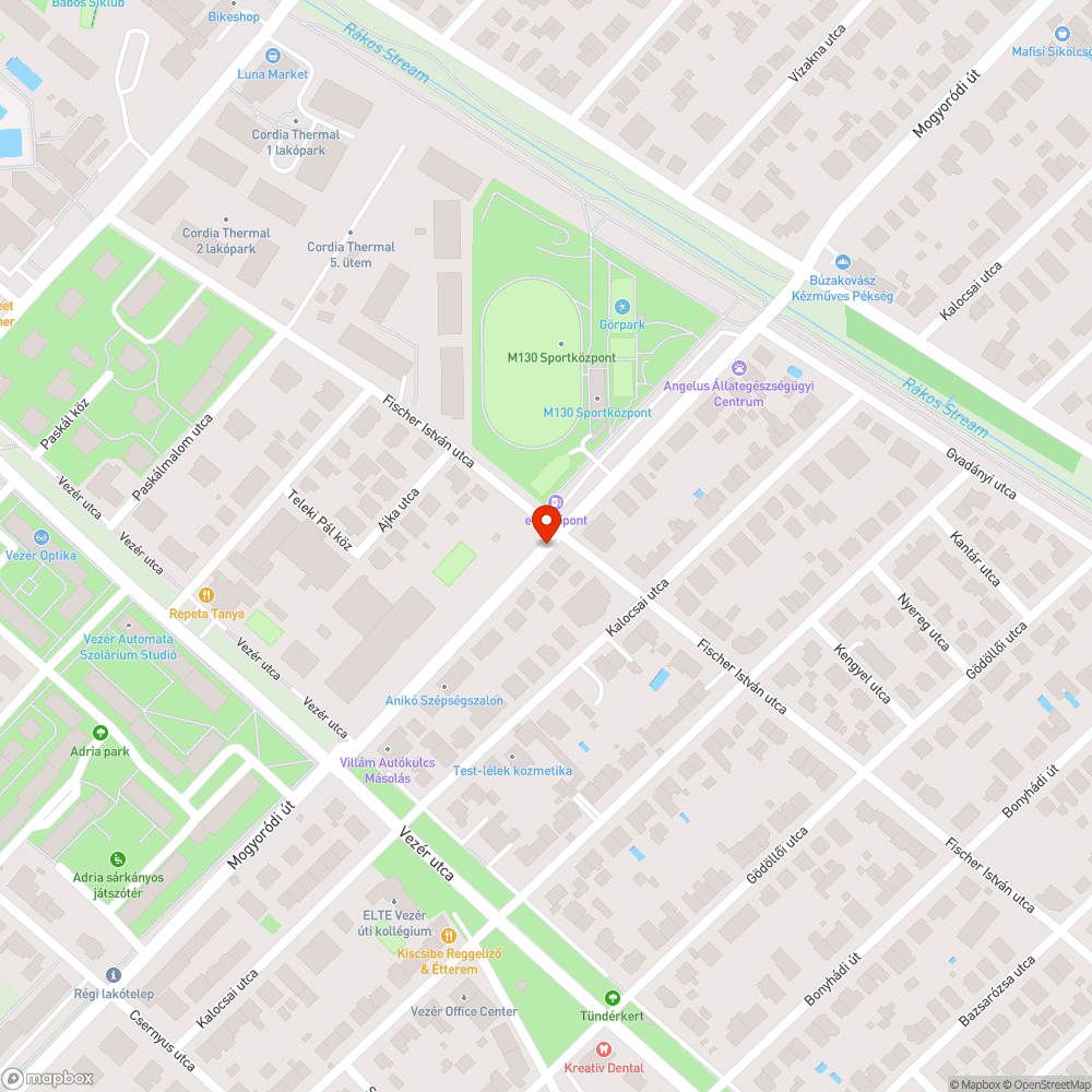 Veszélyes kátyú bejelentés helye