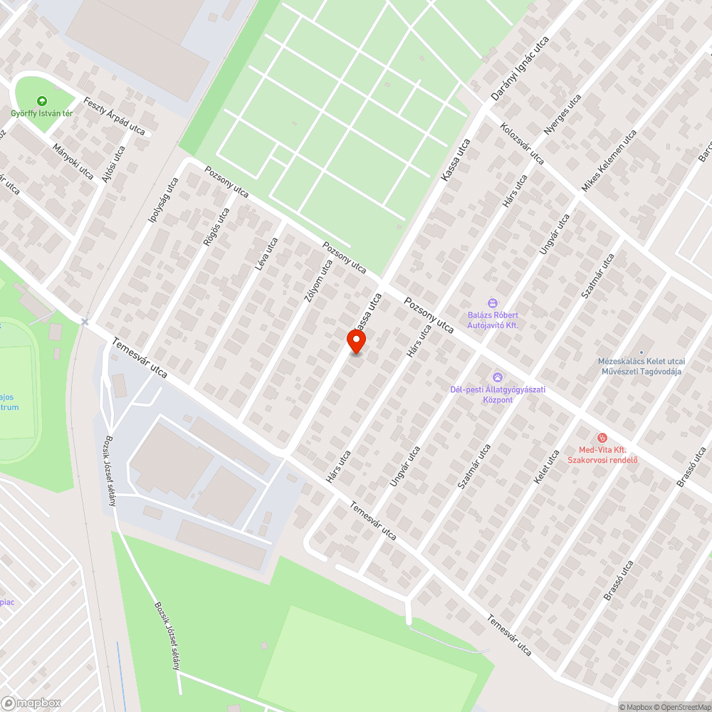 Megsüllyedt járdaszakasz bejelentés helye