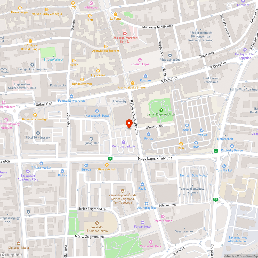 Sérült pad bejelentés helye