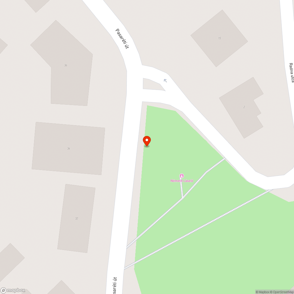 Elpusztult fa bejelentés helye