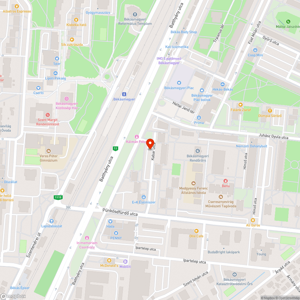 Dőlő fa bejelentés helye