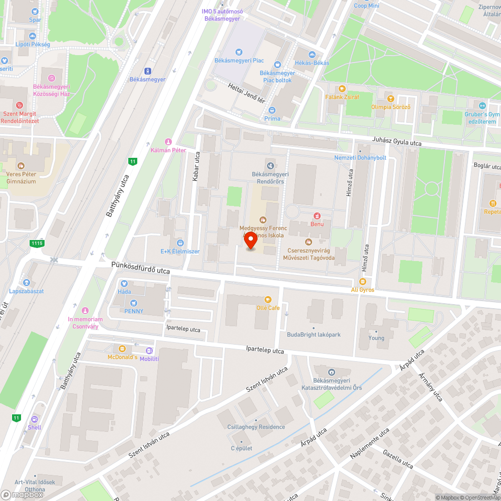 Kidőlt fa a hétfői viharban bejelentés helye