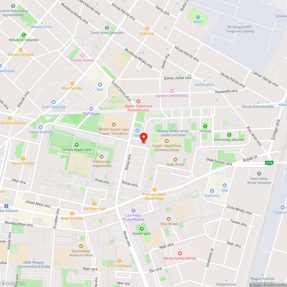 Kidőlt fa bejelentés helye