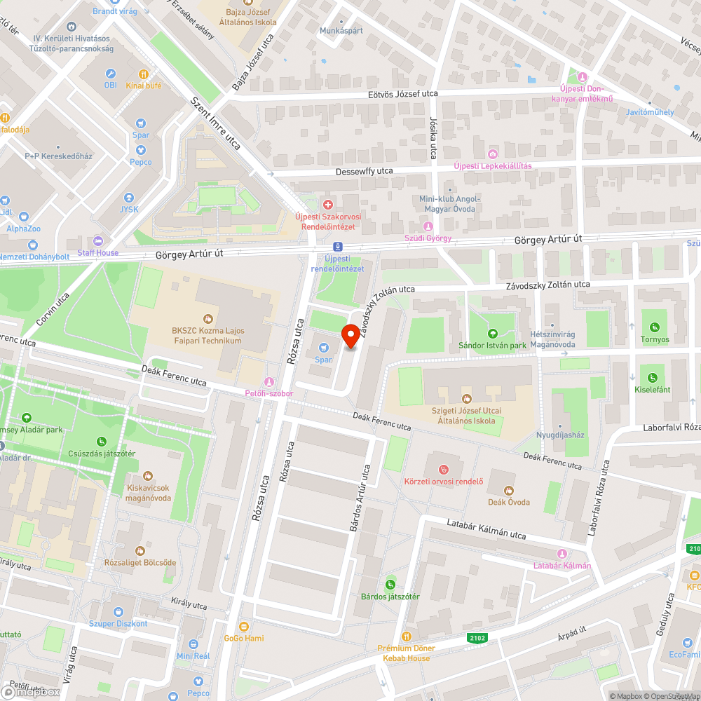 Koszos parkolók bejelentés helye