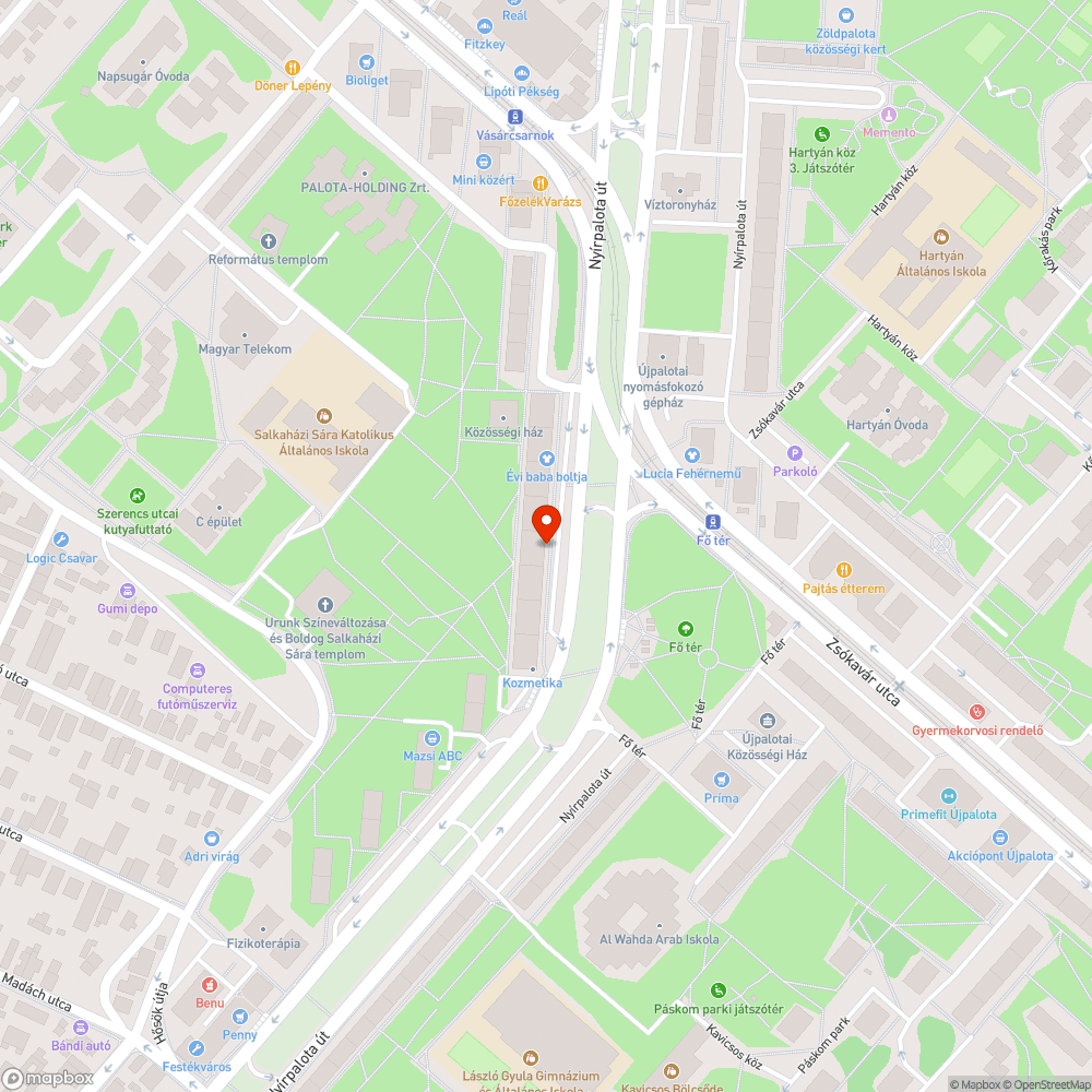 Elhagyott jármű bejelentés helye