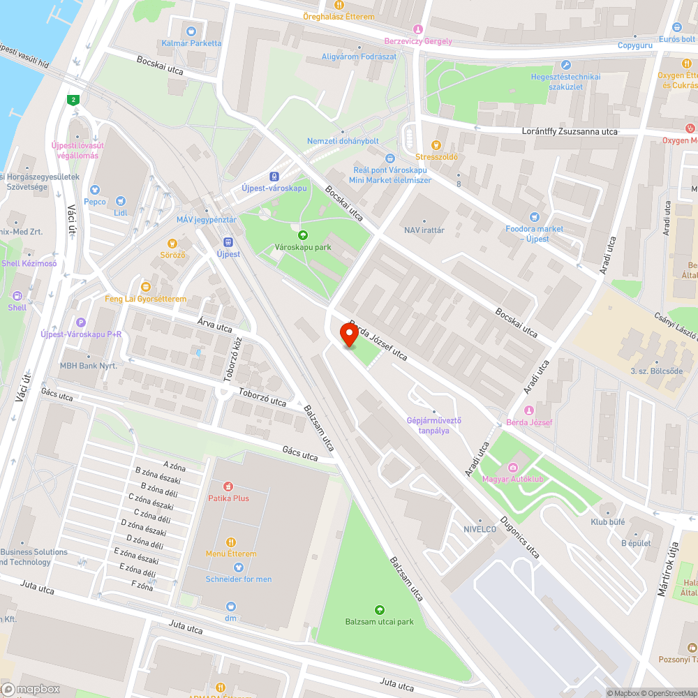 Kidőlt fa bejelentés helye