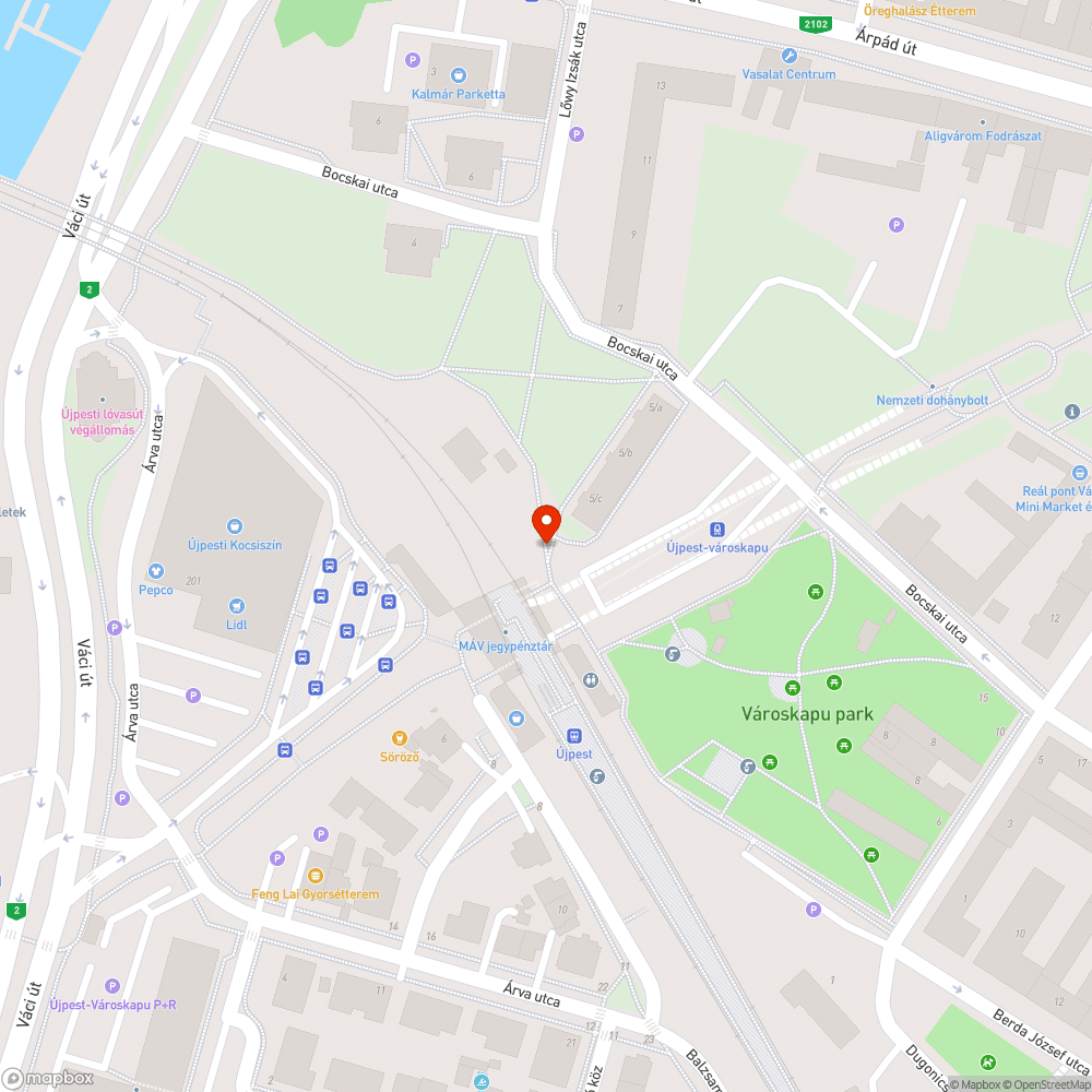 Hibás kerékpárút Városkapunál bejelentés helye