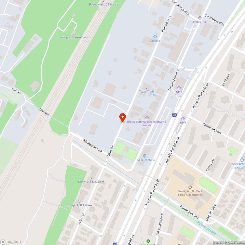 Roncs bejelentés helye