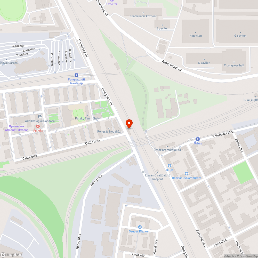 Egy nagyon graffitis Elmű építmény bejelentés helye