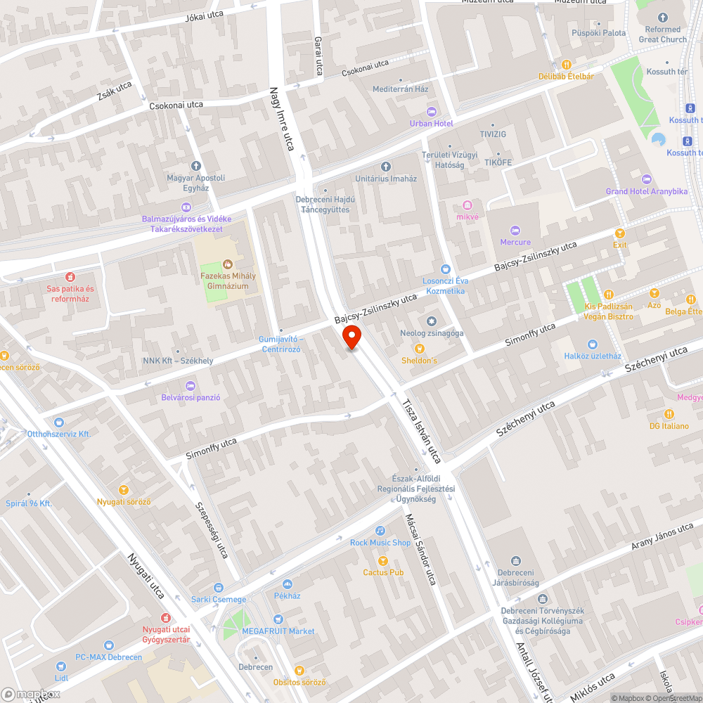 Hibás lámpafej bejelentés helye