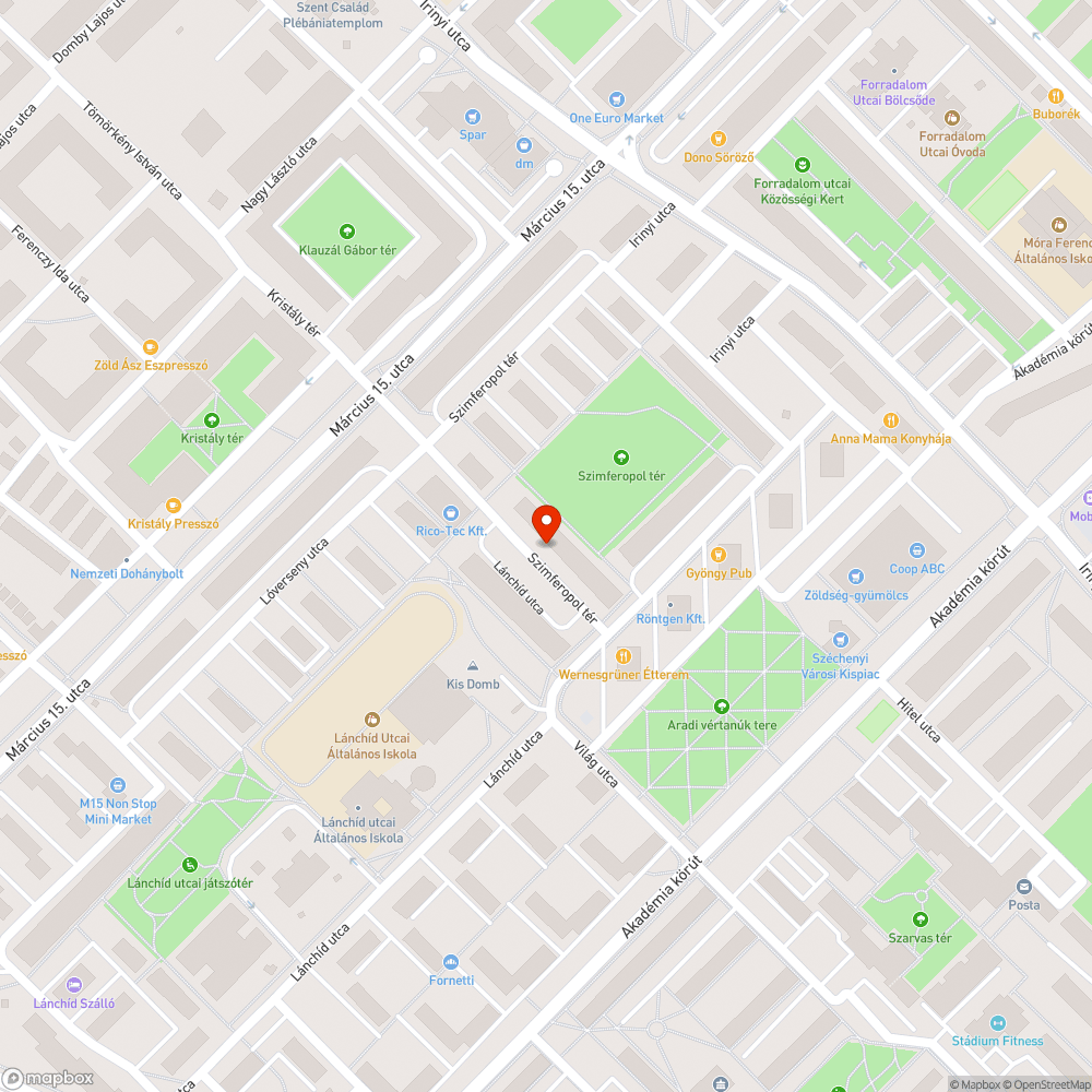 Leszakadt faág bejelentés helye