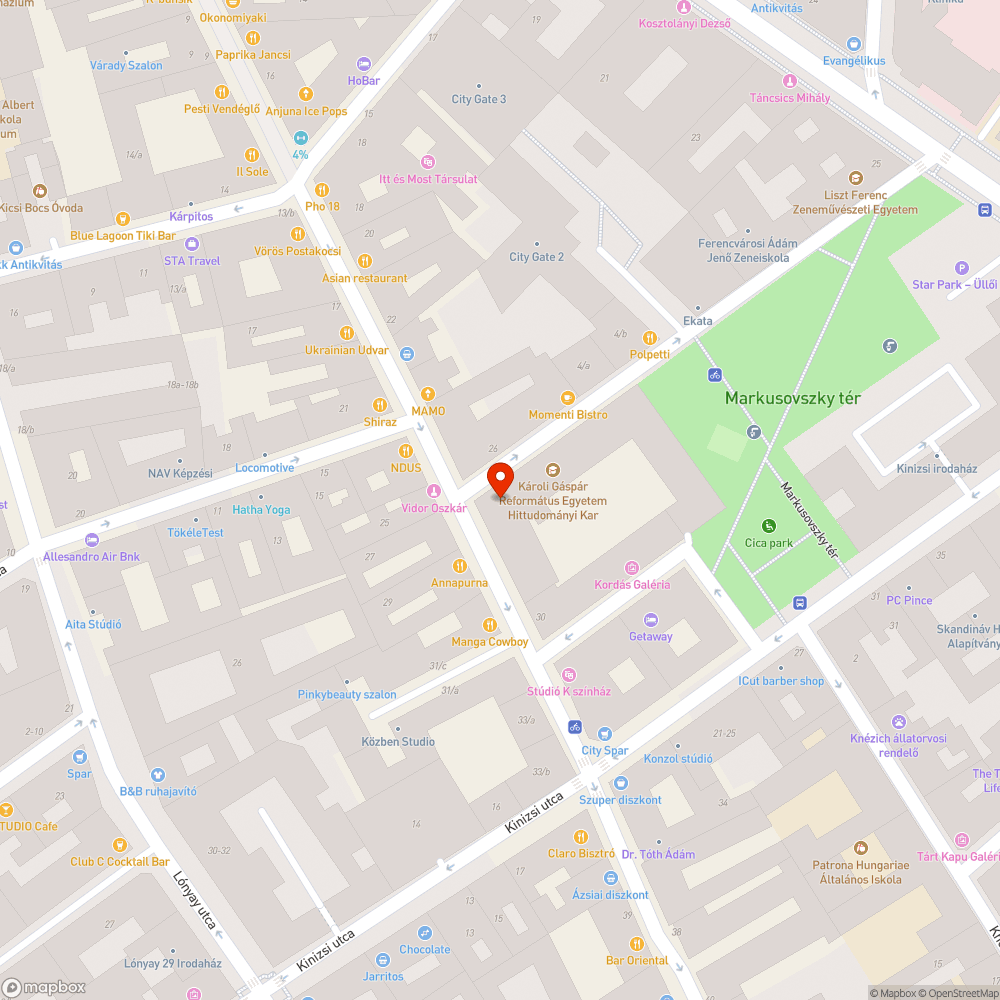 Lezárt terület bejelentés helye