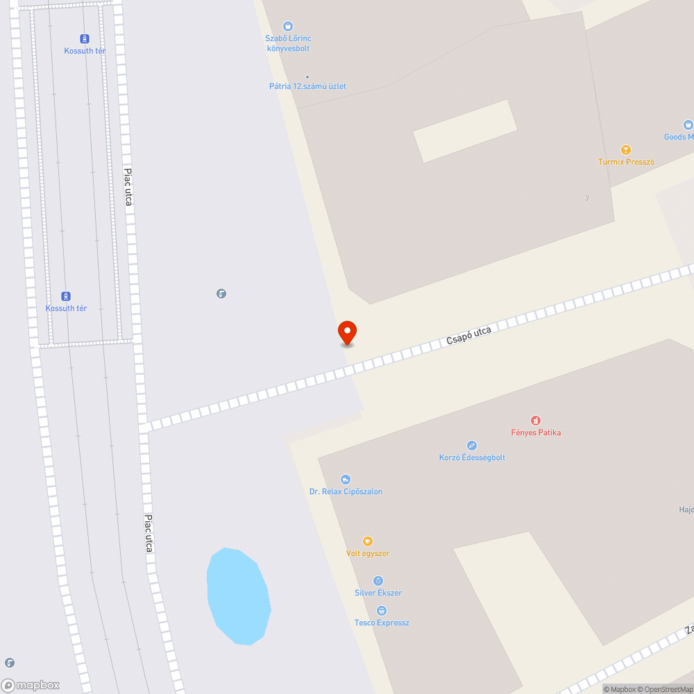 Hibás lámpafej bejelentés helye