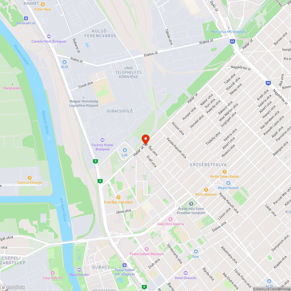 Elhagyott jármű bejelentés helye